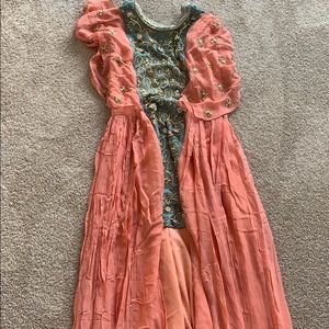 Indian plazo outfit.